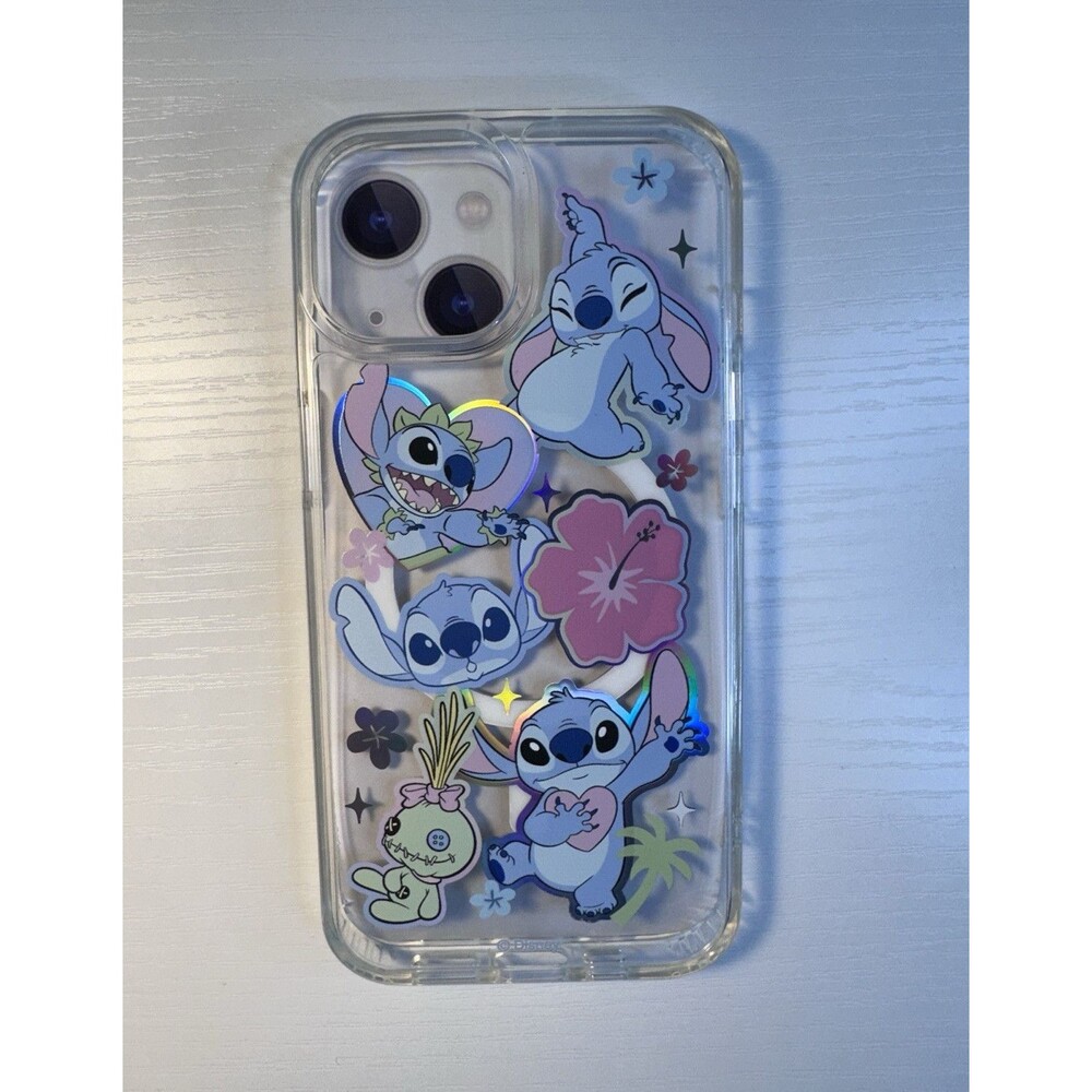 Disney Lilo & Stitch iPhone 11 Clear Shockproof Case, Stitch & Scrump